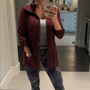 Maroon utility jacket